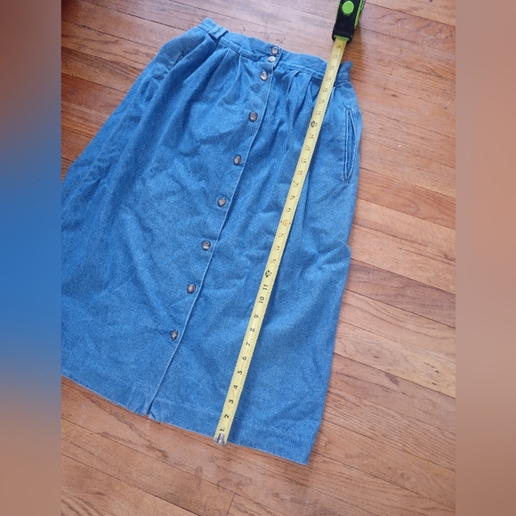 Vintage L.L. Bean 90's A-Line Skirt Petite - Picture 5 of 5